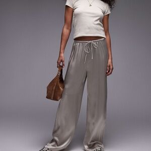 Beige silk pants &other stories